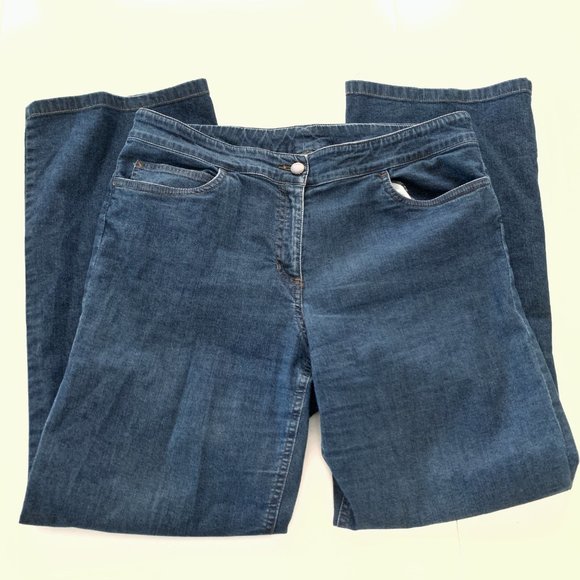 Eileen Fisher Pants - Eileen Fisher Stretch Denim Crop Dark Wash Jeans